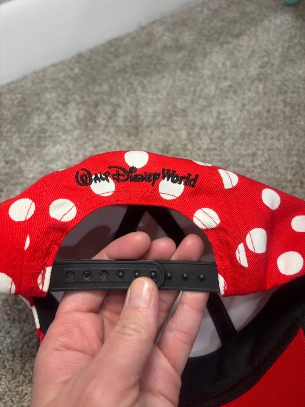 Disney Parks Walt Disney World Minnie Mouse Hat OS Youth Mickey Ears Bow Red